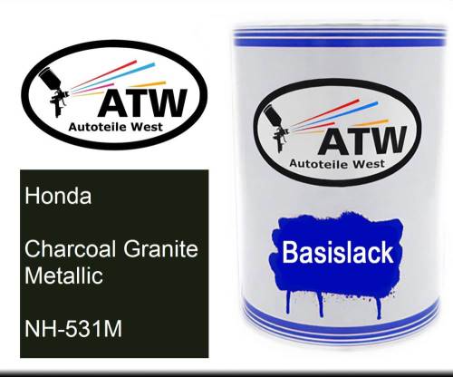 Honda, Charcoal Granite Metallic, NH-531M: 500ml Lackdose, von ATW Autoteile West.